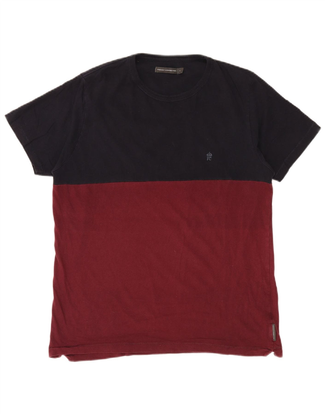 FRENCH CONNECTION T-shirt da uomo Top grande color bordeaux