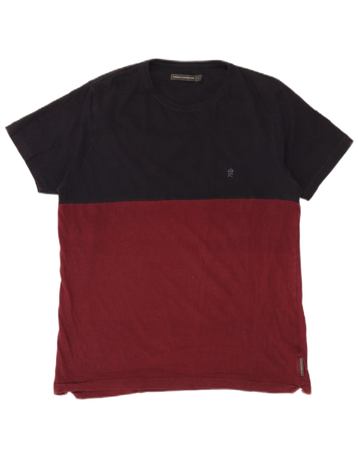 FRENCH CONNECTION T-shirt da uomo Top grande color bordeaux