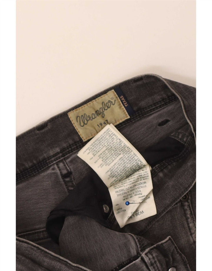 Jeans dritti da uomo Wrangler Texas W36 L30 cotone grigio