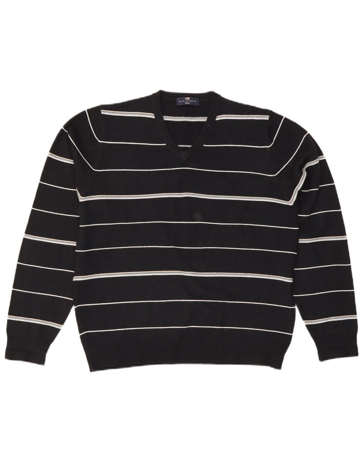 Maglione da uomo con scollo a V blu Harbour Marks & Spencer blu navy medio