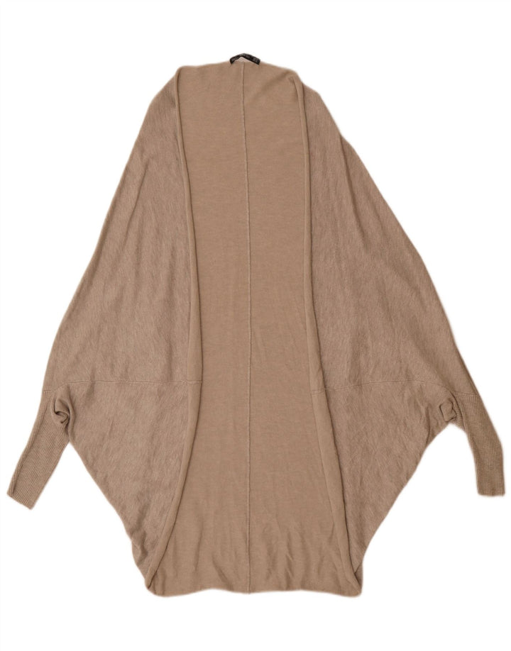 Maglione cardigan poncho da donna Zara UK 14 Beige medio