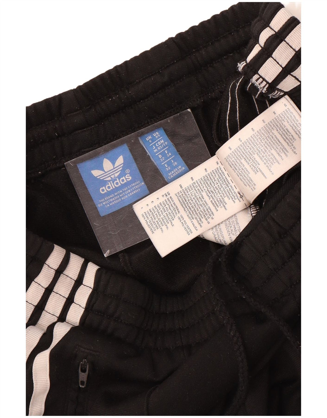Pantaloni da tuta da donna ADIDAS UK 6 XS poliestere nero