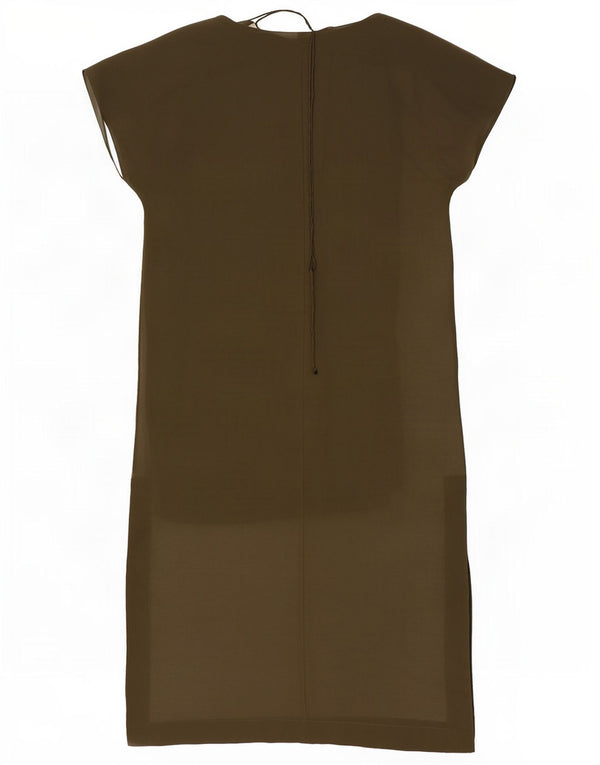 Abito a trapezio oversize da donna Zara UK 14 medio cachi
