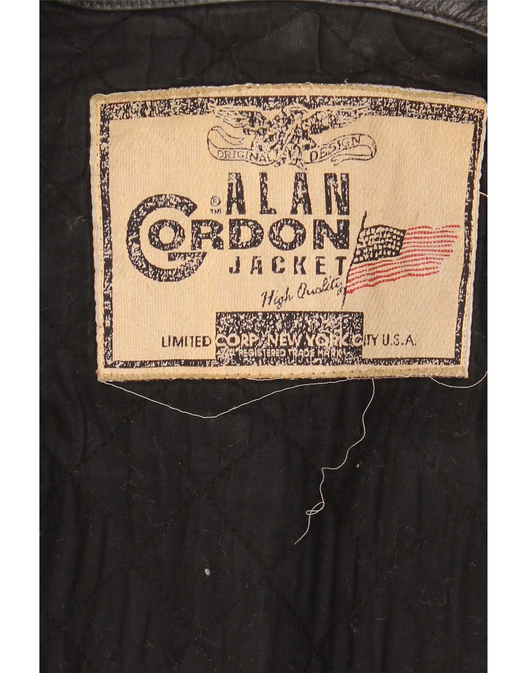 Giubbotto bomber in pelle da uomo Alan Gordon UK 38 medio nero