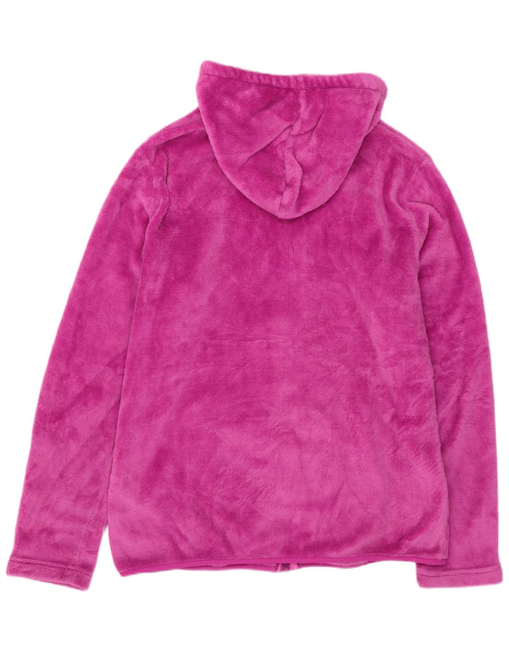 Giacca in pile con cappuccio da donna Brugi UK 18 XL poliestere rosa