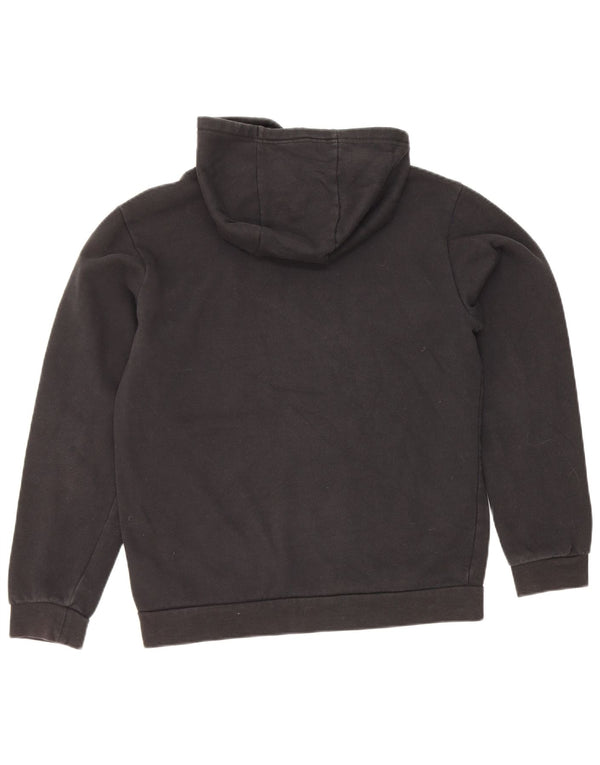 Felpa con cappuccio da donna Adidas UK 10 piccola in cotone nero