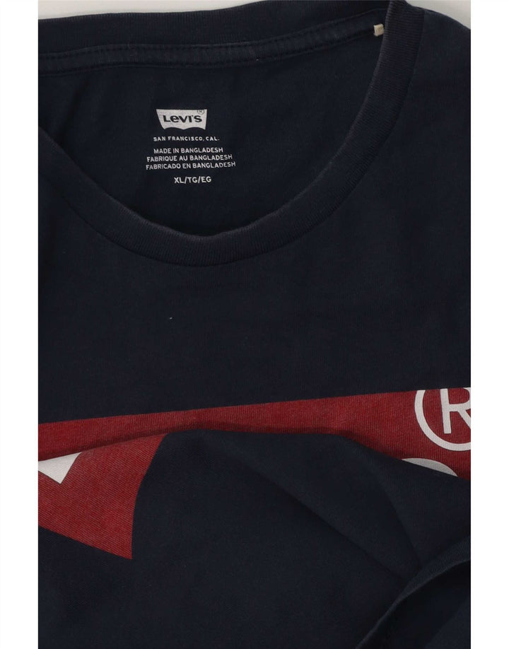 T-shirt grafica da uomo Levi's Top XL Blu navy