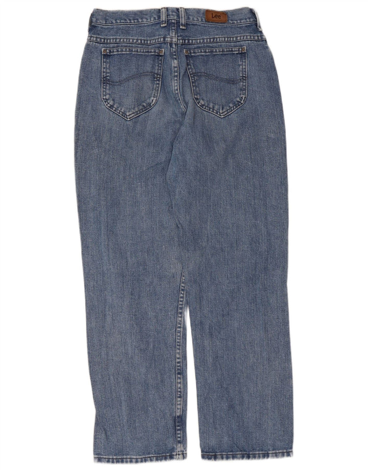 Jeans dritti Petite da donna Lee US 6 medi W28 L28 cotone blu
