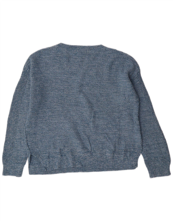 Maglione maglione girocollo da donna White Stuff UK 12 Cotone blu medio