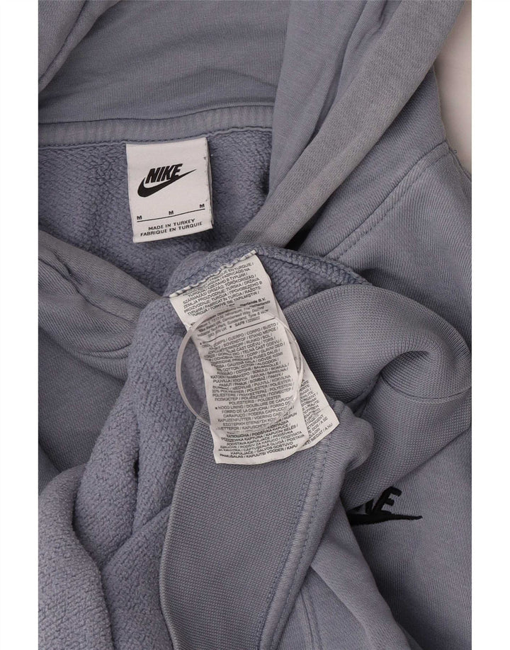 Felpa con cappuccio da uomo Nike in cotone blu medio