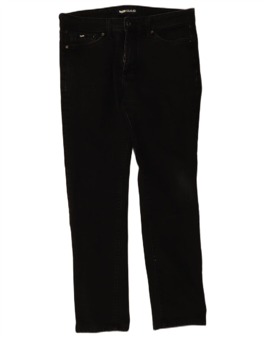 Jeans dritti da uomo Gas W34 L29 cotone nero
