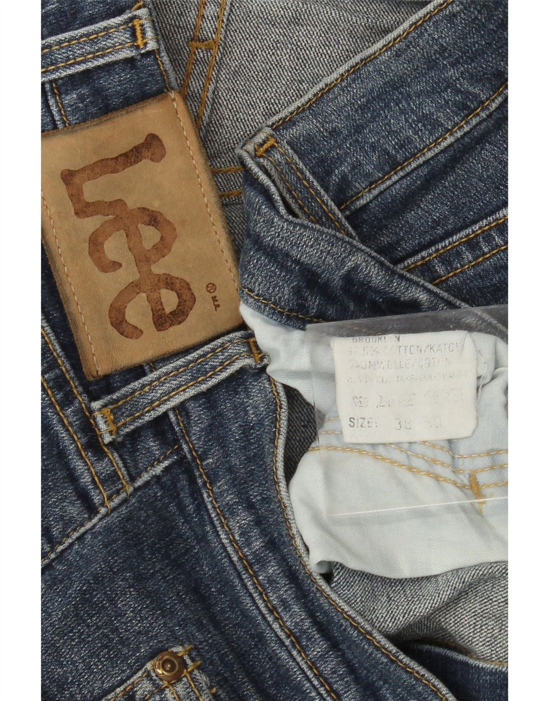 Jeans dritti da uomo LEE Brooklyn W38 L30 cotone blu