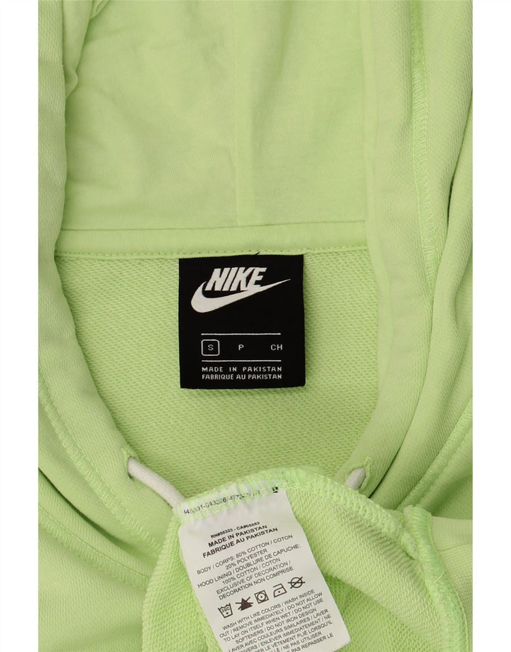 NIKE Mens Graphic Hoodie Jumper Small Green Cotton Vintage Nike and Second-Hand Nike from Messina Hembry 