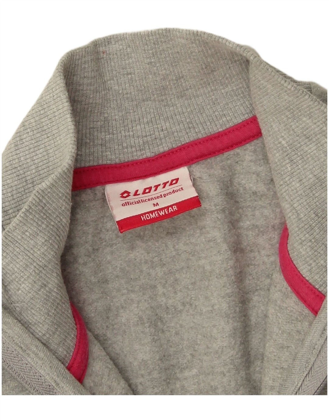Giacca da ginnastica grafica da donna Lotto UK 14 Cotone chiazzato grigio medio