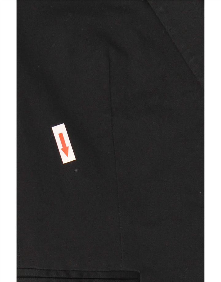 Giacca blazer da donna a 1 bottone Zara UK 12 cotone nero medio