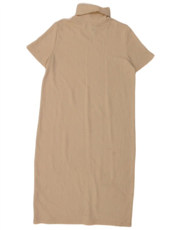Vestito lungo da donna Zara UK 16 grande in cotone beige