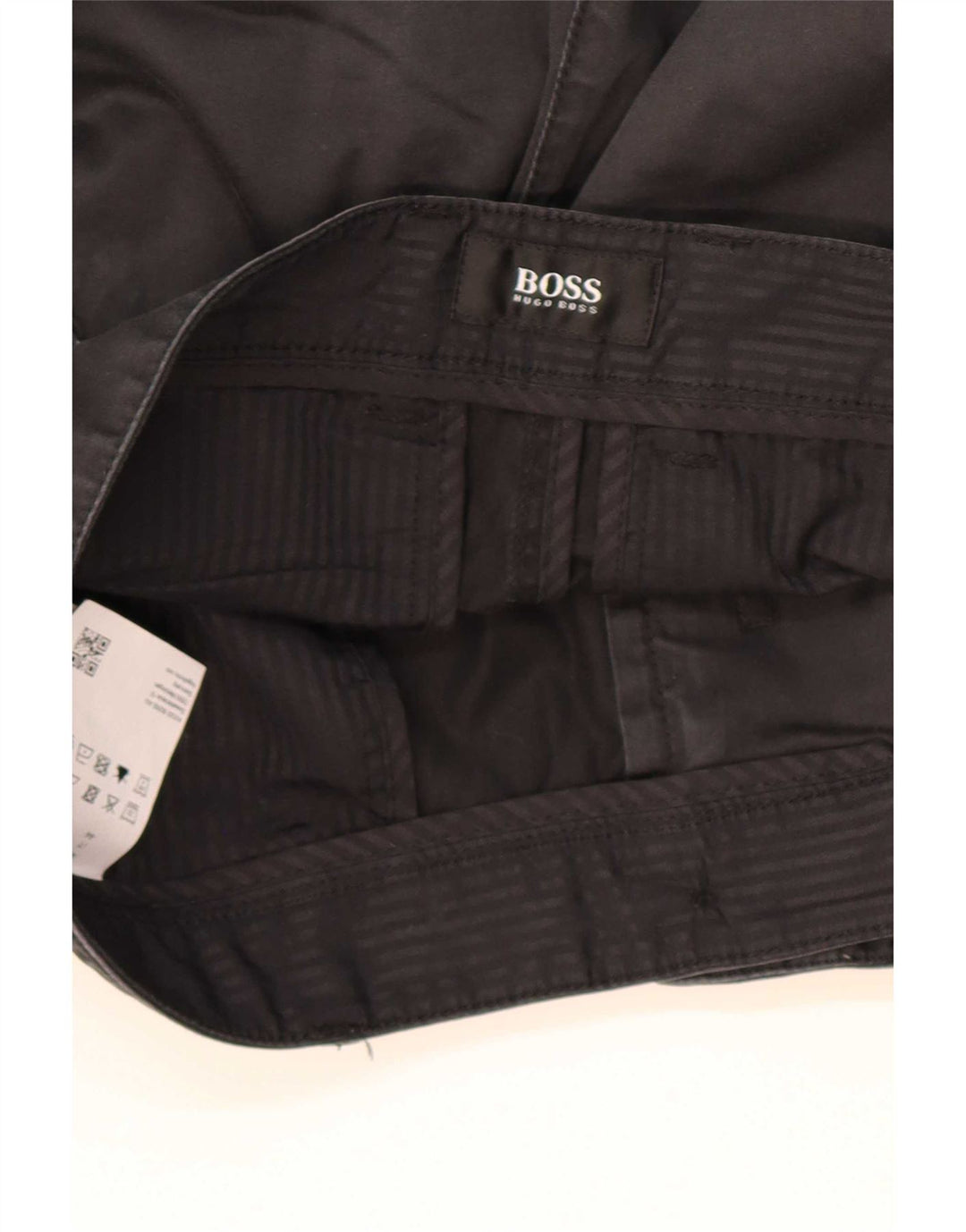Pantaloncini chino da uomo Hugo Boss W28 piccoli in cotone nero