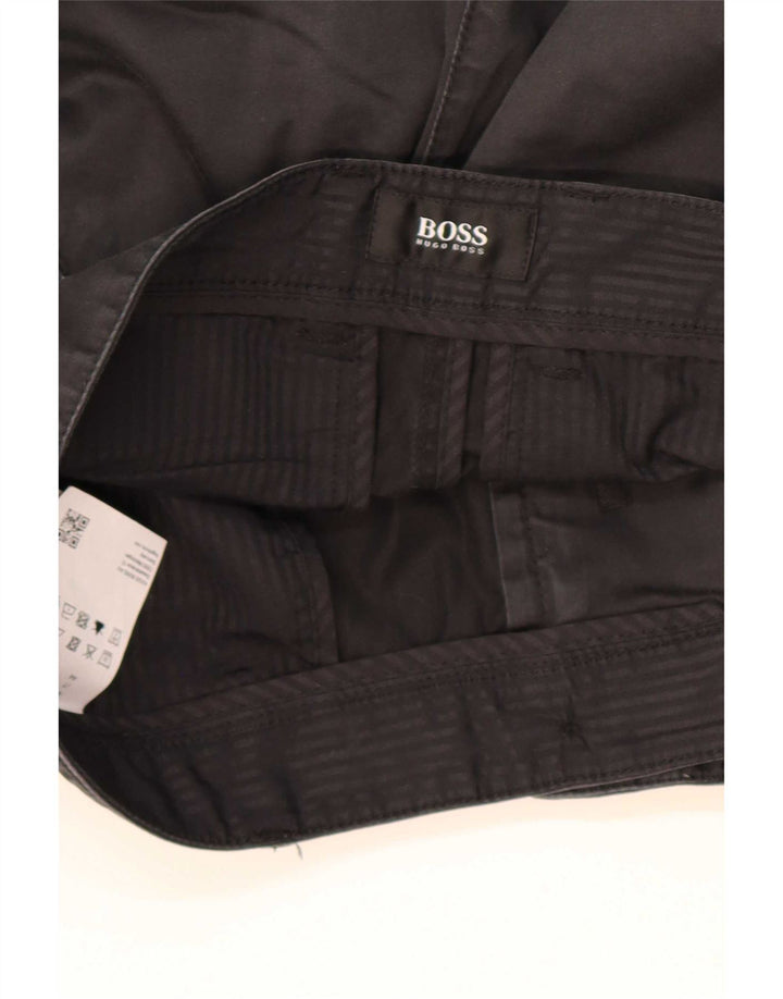 Pantaloncini chino da uomo Hugo Boss W28 piccoli in cotone nero