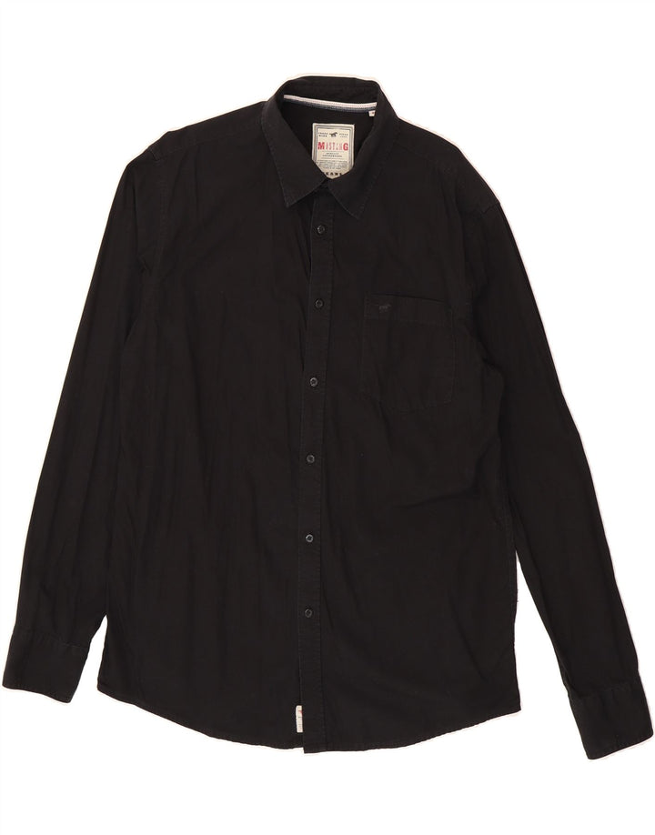 MUSTANG Mens Shirt XL Black Vintage Mustang and Second-Hand Mustang from Messina Hembry 
