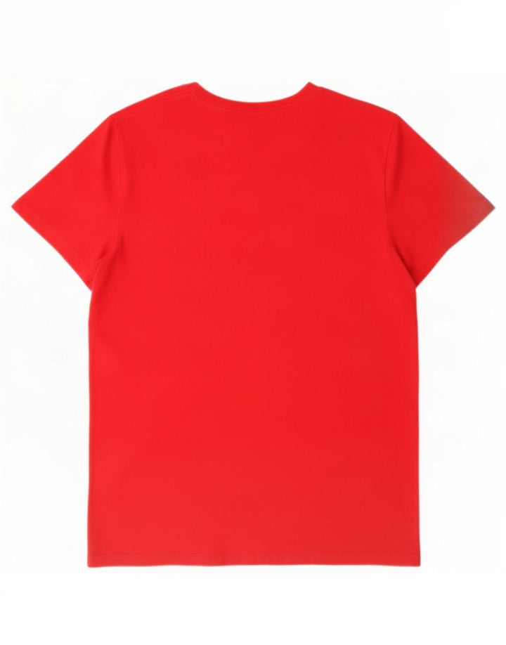 T-shirt grafica da uomo Hollister Top in cotone rosso medio