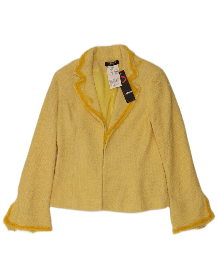 Giacca blazer da donna Morgan UK 12 cotone giallo medio