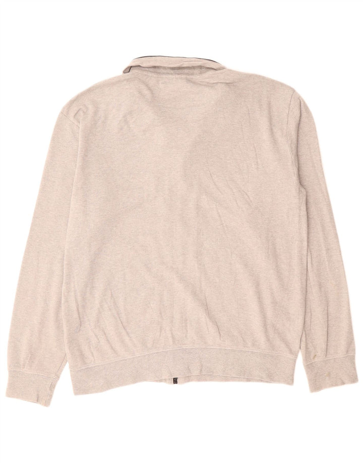 Giacca da tuta da uomo CHAMPION grande in cotone grigio