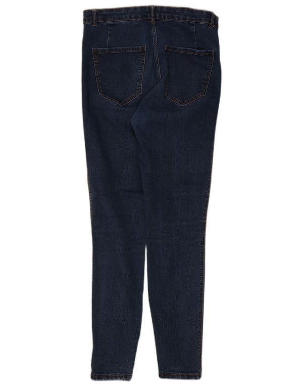 Jeans skinny a vita alta Trafaluc da donna Zara EU 42 Large W32 L28 Blu