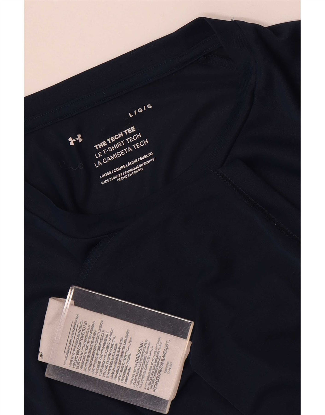 T-shirt da uomo Under Armour Top Large in poliestere blu navy