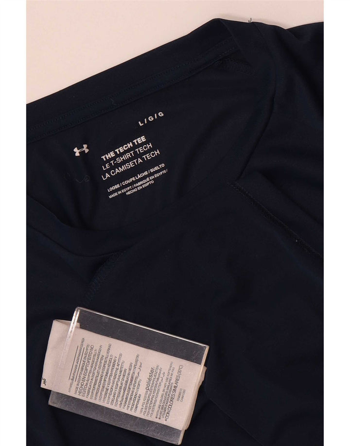T-shirt da uomo Under Armour Top Large in poliestere blu navy