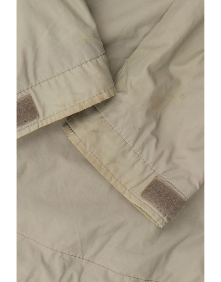 Giacca antipioggia con cappuccio da uomo Lyle & Scott UK 36 piccola in nylon beige