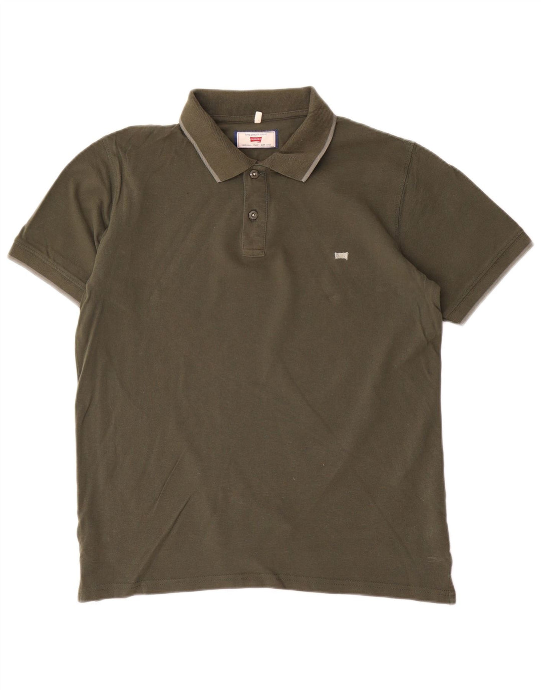 Polo da uomo Carrera grande in cotone kaki