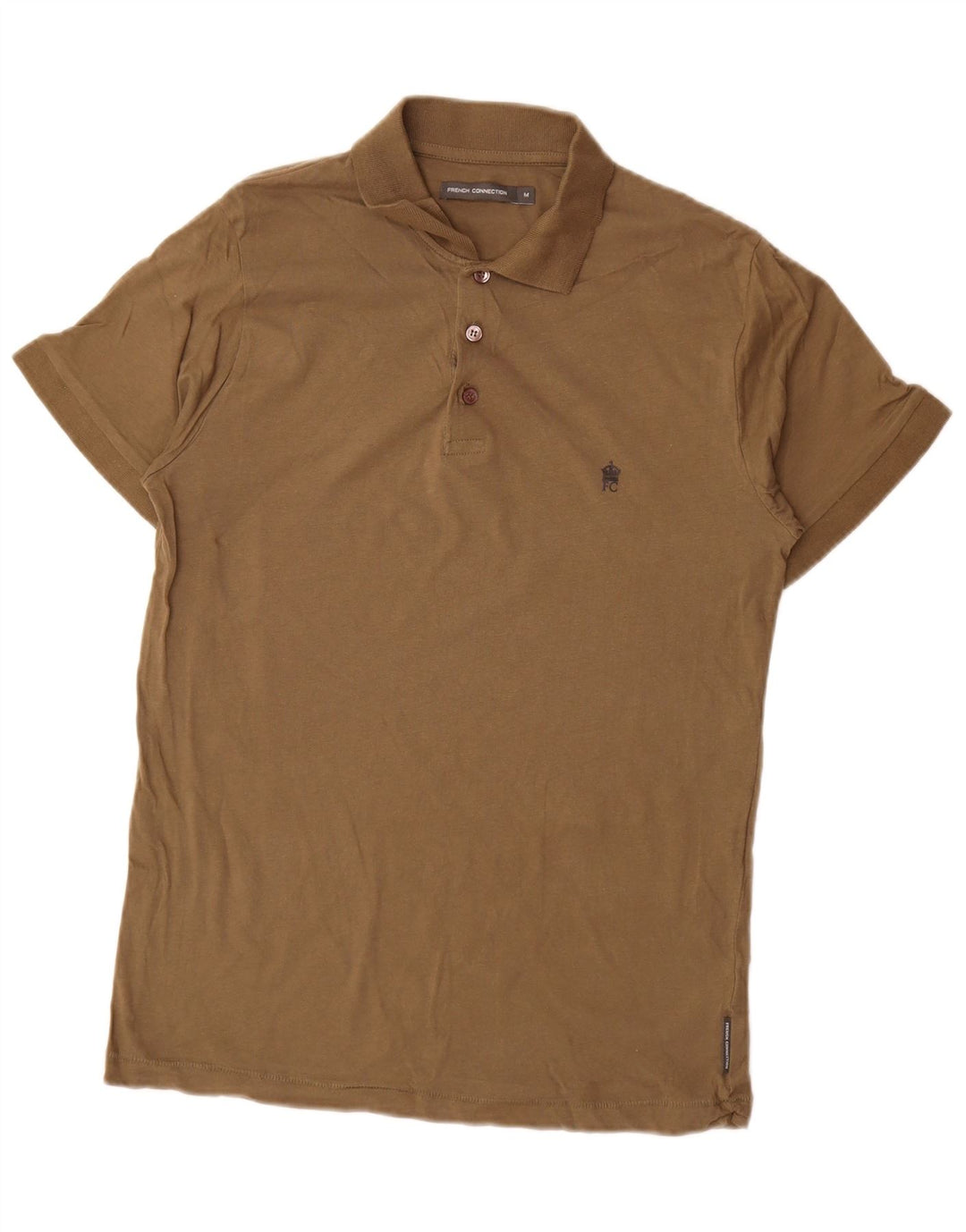 Polo da uomo French Connection in cotone kaki medio
