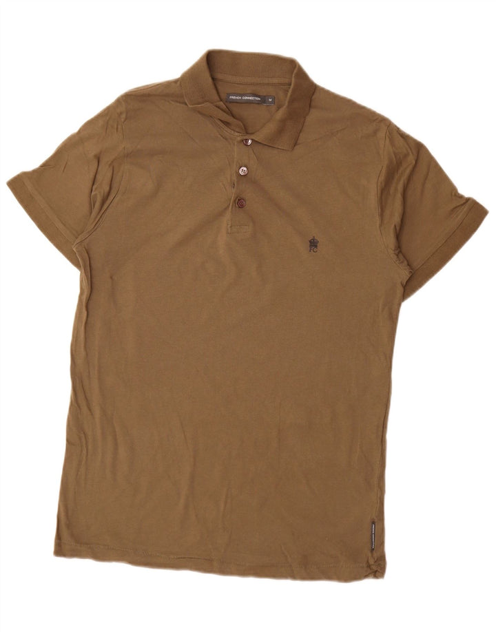 Polo da uomo French Connection in cotone kaki medio