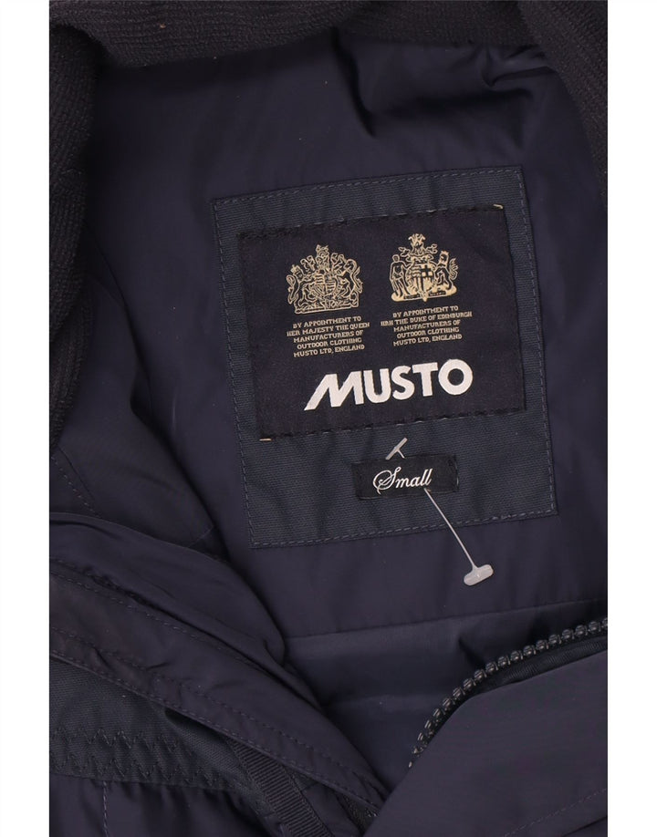 Giacca imbottita da uomo Musto UK 36 piccola in nylon blu navy