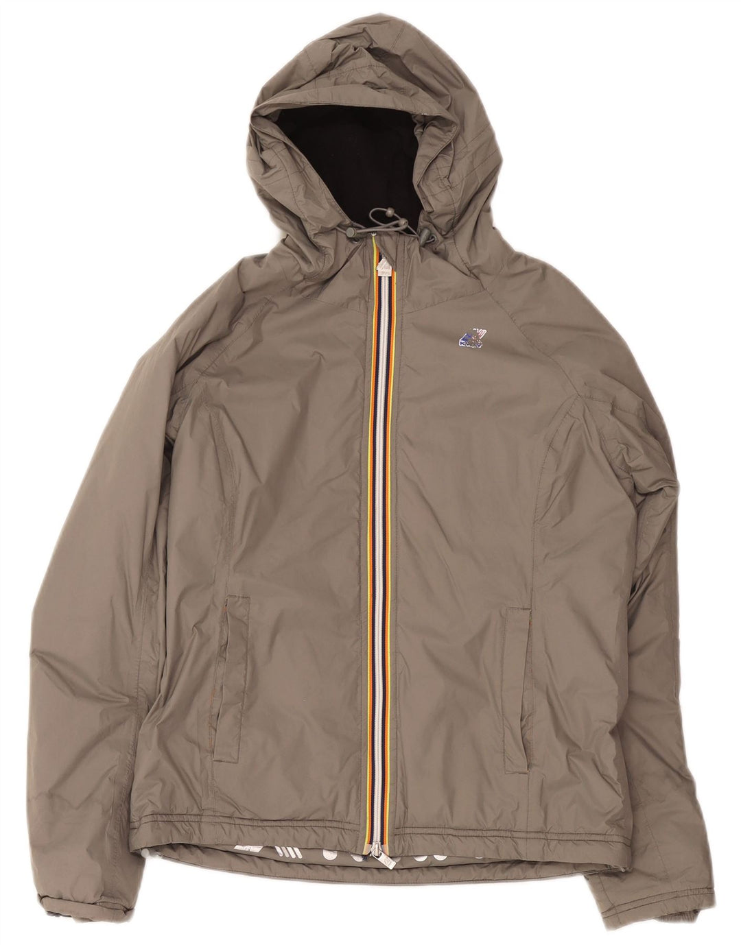 Giacca a vento con cappuccio da donna K-Way US 8 Grigio medio