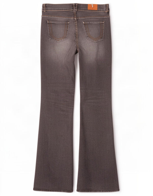 Jeans Bootcut Donna Trussardi a Vita Bassa W29 L33 Cotone Grigio