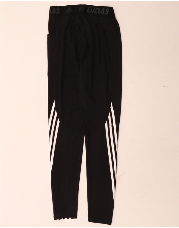Leggings grafici da donna Adidas UK 8 Small poliestere nero