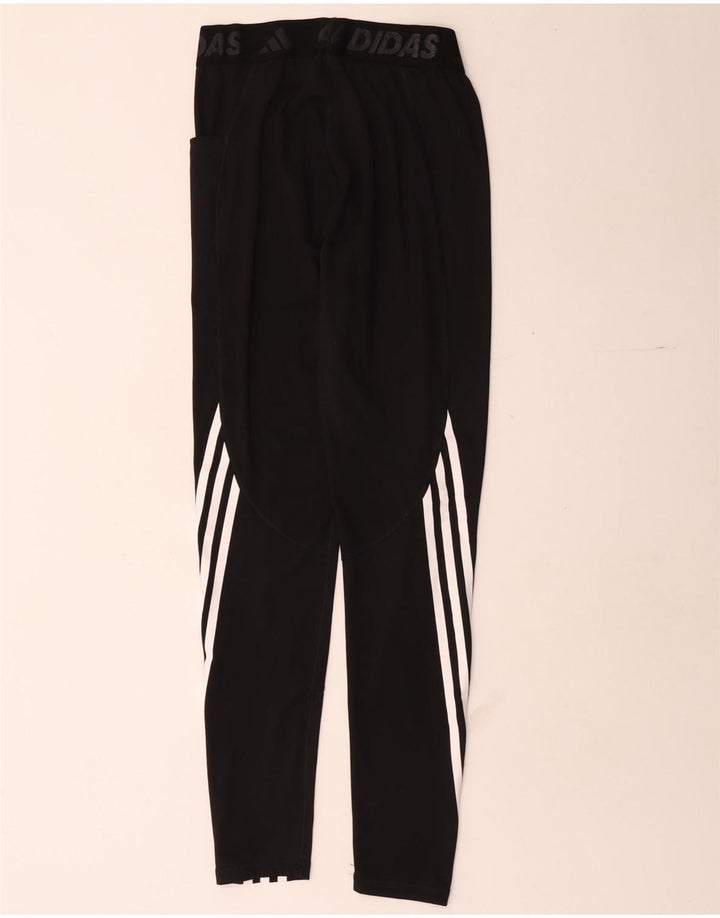 Leggings grafici da donna Adidas UK 8 Small poliestere nero