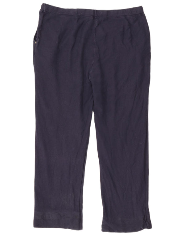 Pantaloni da tuta da donna Marks & Spencer UK 22 2XL Cotone blu navy
