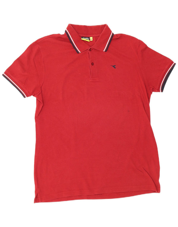 Polo DIADORA Uomo XL Rosso Cotone