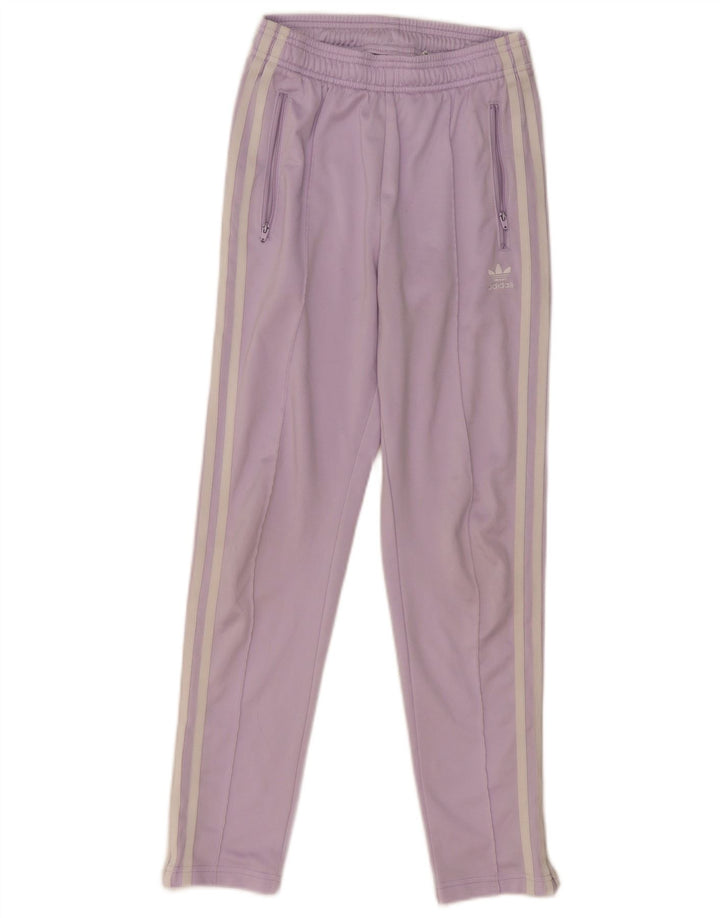 Pantaloni della tuta da bambina ADIDAS 11-12 anni in poliestere viola