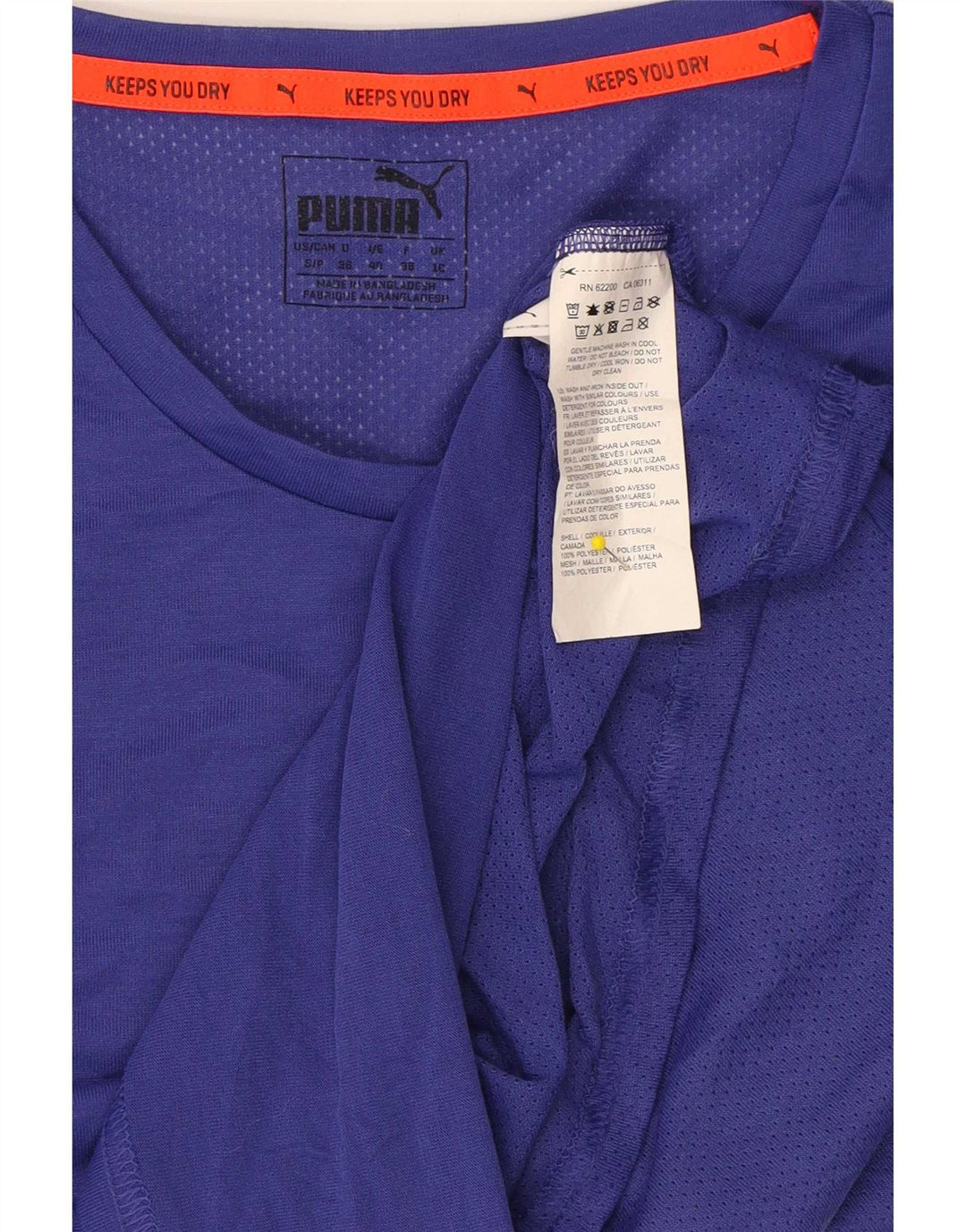 T-shirt da donna Puma UK 10 piccola viola in poliestere