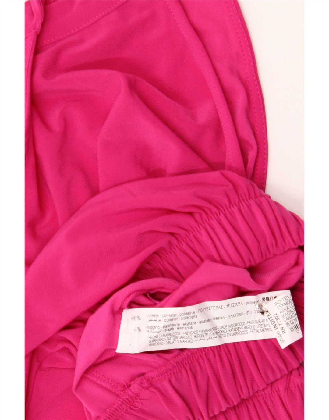 Top corto da donna Zara UK 8 piccolo poliestere rosa