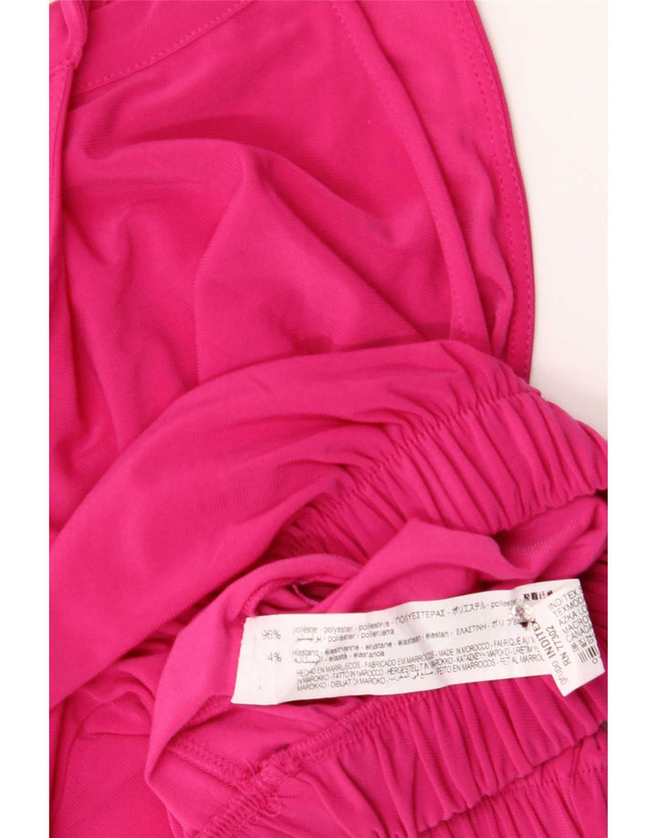 Top corto da donna Zara UK 8 piccolo poliestere rosa