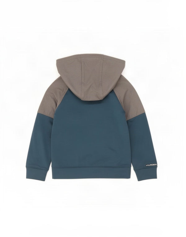 Felpa con cappuccio e zip per ragazzi Under Armour 6-7 anni XS Blu Colourblock