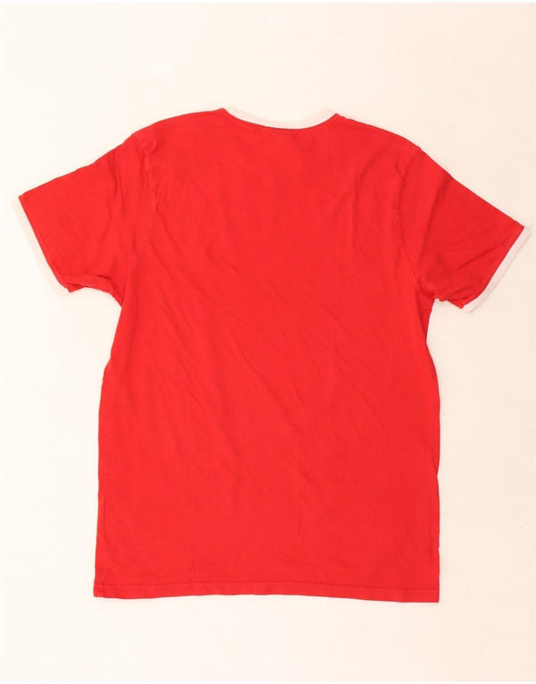 T-shirt grafica da uomo Ellesse Top grande in cotone rosso