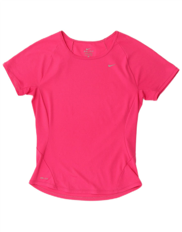 T-shirt Nike Dri Fit da donna Top UK 10 Small Rosa