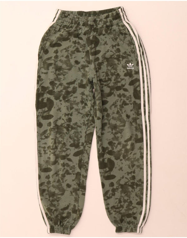 Pantaloni da tuta da donna Adidas Joggers UK 8/10 Small Green Cotton