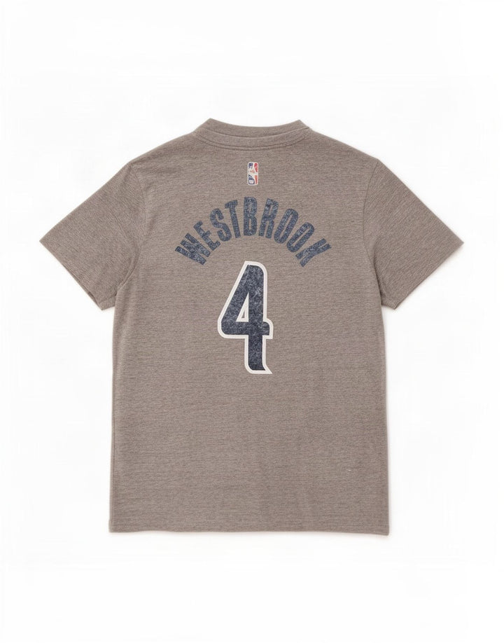 Maglietta grafica Nike Washington Wizards da uomo, colore grigio medio