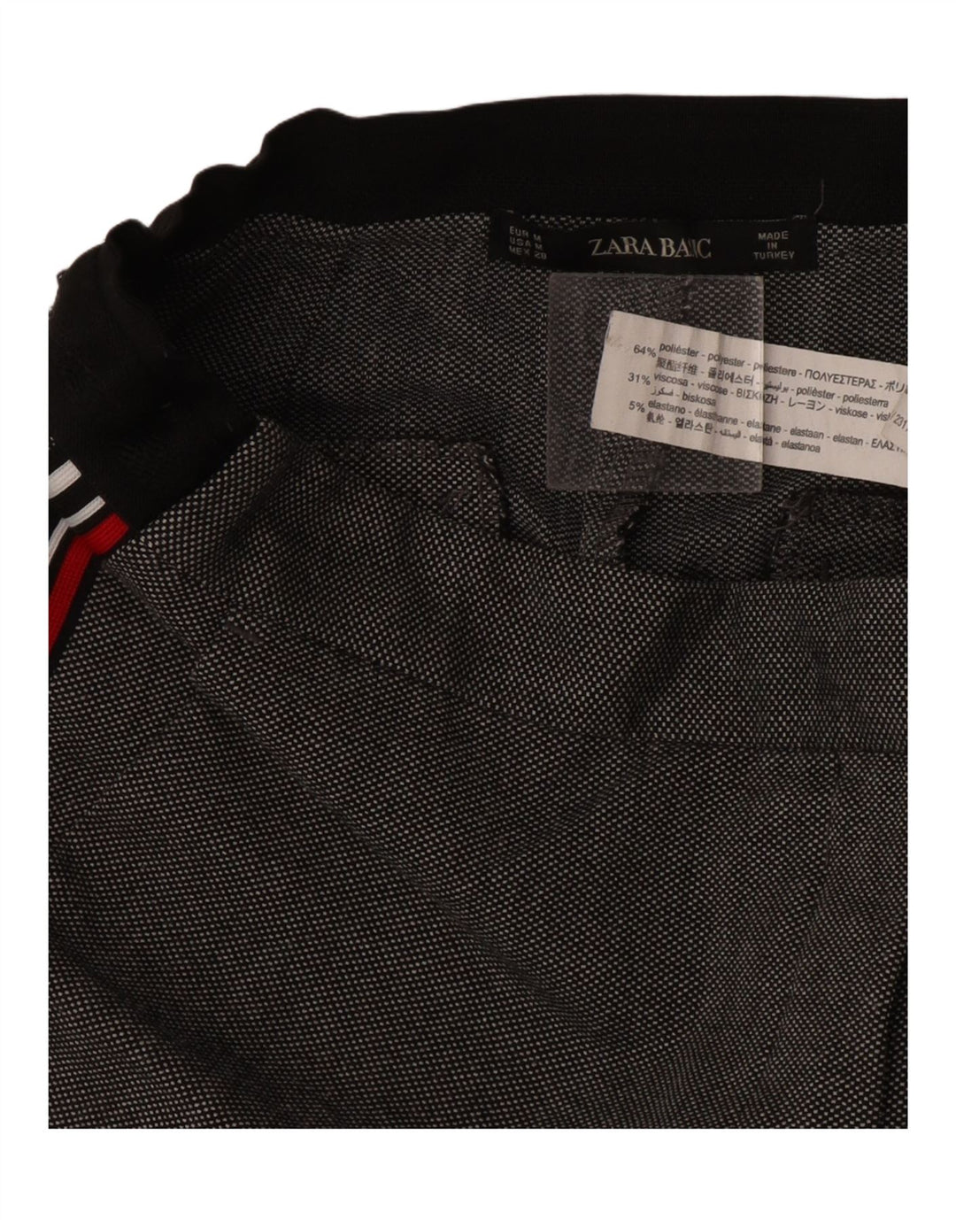 Pantaloni corti da donna Zara medi W28 L25 poliestere grigio